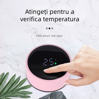 Termos din oțel inoxidabil 304 cu afișaj de temperatură și logo imprimat – cană portabilă de ceai pentru birou