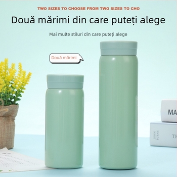 Ceașcă izolată mini, simplă, pentru studenți, compactă, cu interior din oțel inoxidabil 316 și exterior 201, portabilă