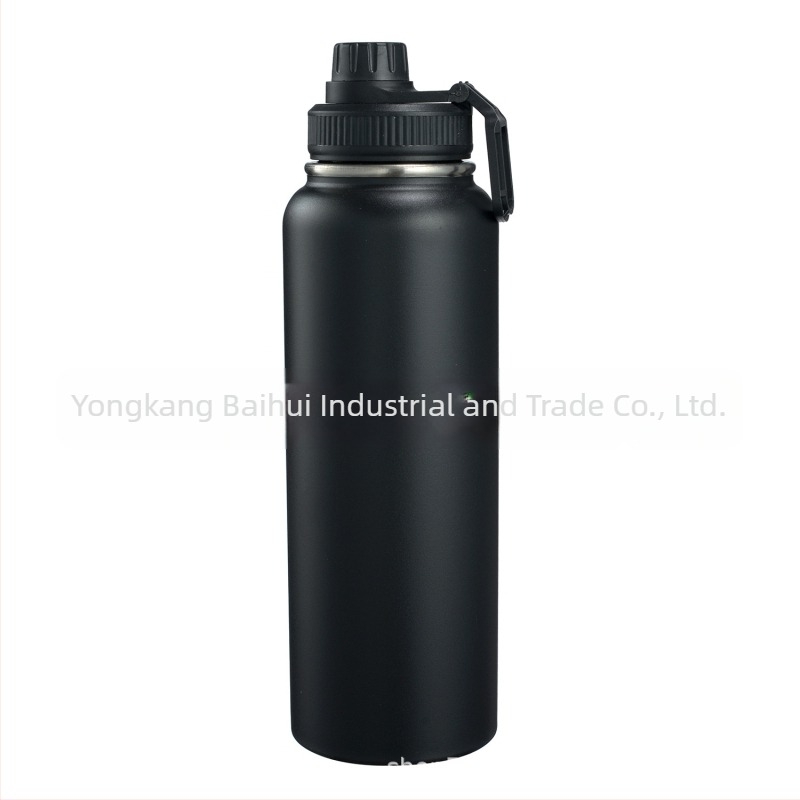 Sticlă de apă Space Cup de 32oz, pereți dubli din oțel inoxidabil 304, izolație, pentru ciclism în aer liber și alpinism.