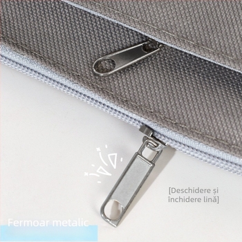 Penar din stofă Oxford, cu fermoar dublu, capacitate mare, design tridimensional, pentru elevi