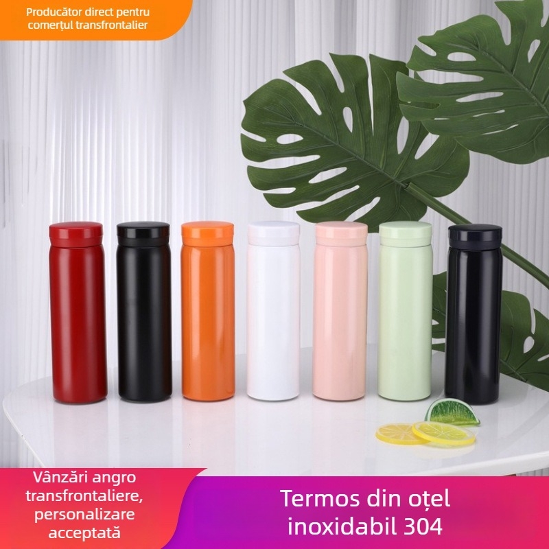 Cană termoizolantă mini din oțel inoxidabil 304, portabilă, pentru studenți și cupluri