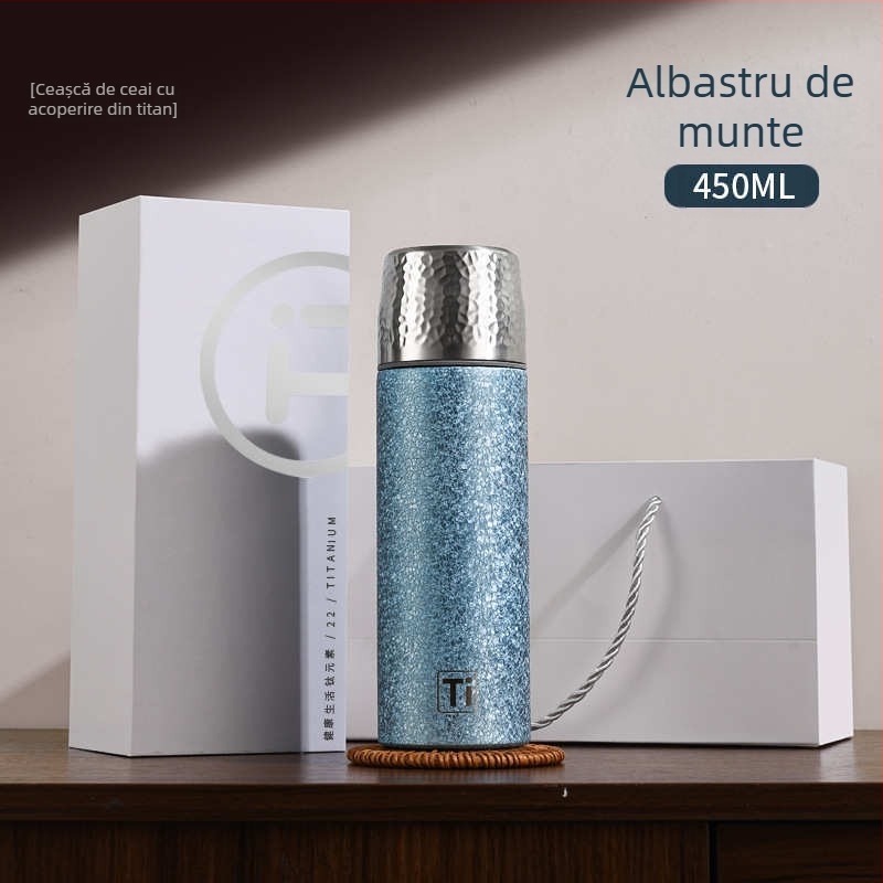 Yunxi Cana termică cu strat de titan și cutie cadou — set business premium pentru infuzarea ceaiului
