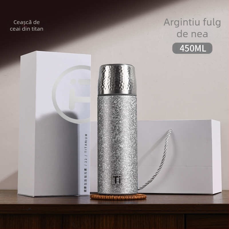 Yunxi Cana termică cu strat de titan și cutie cadou — set business premium pentru infuzarea ceaiului