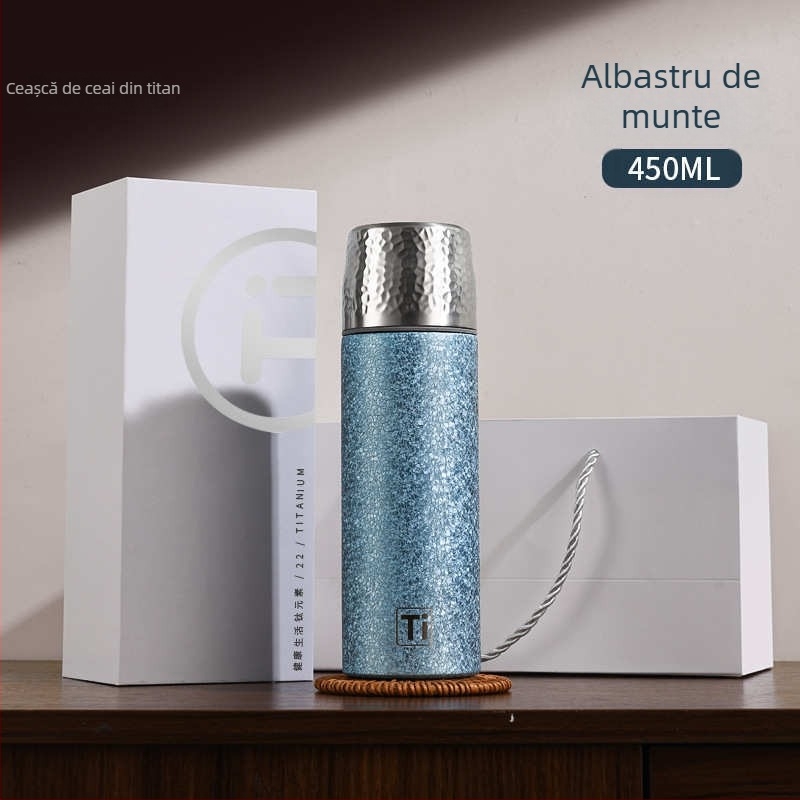 Yunxi Cana termică cu strat de titan și cutie cadou — set business premium pentru infuzarea ceaiului