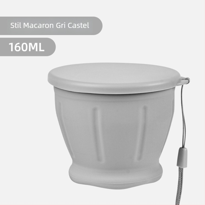 Pahar pliabil din silicon, portabil, pentru apă, pentru camping și călătorii