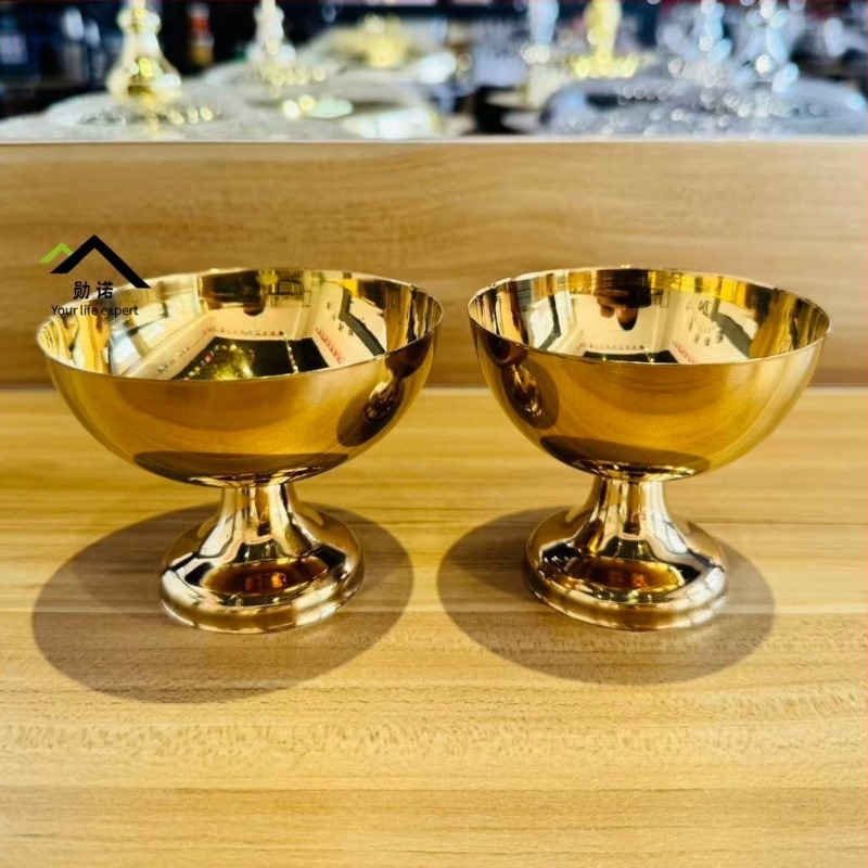 Cupe de desert din oțel inoxidabil nemagnetic, pentru înghețată, chec cu iaurt, budincă și cocktail, cupe pentru salată Bird's Nest