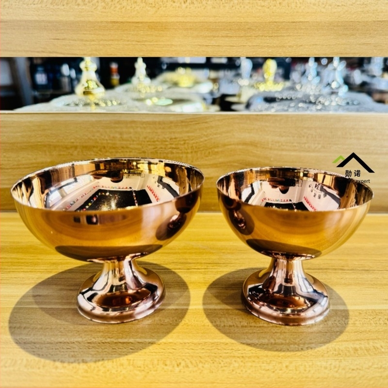 Cupe de desert din oțel inoxidabil nemagnetic, pentru înghețată, chec cu iaurt, budincă și cocktail, cupe pentru salată Bird's Nest