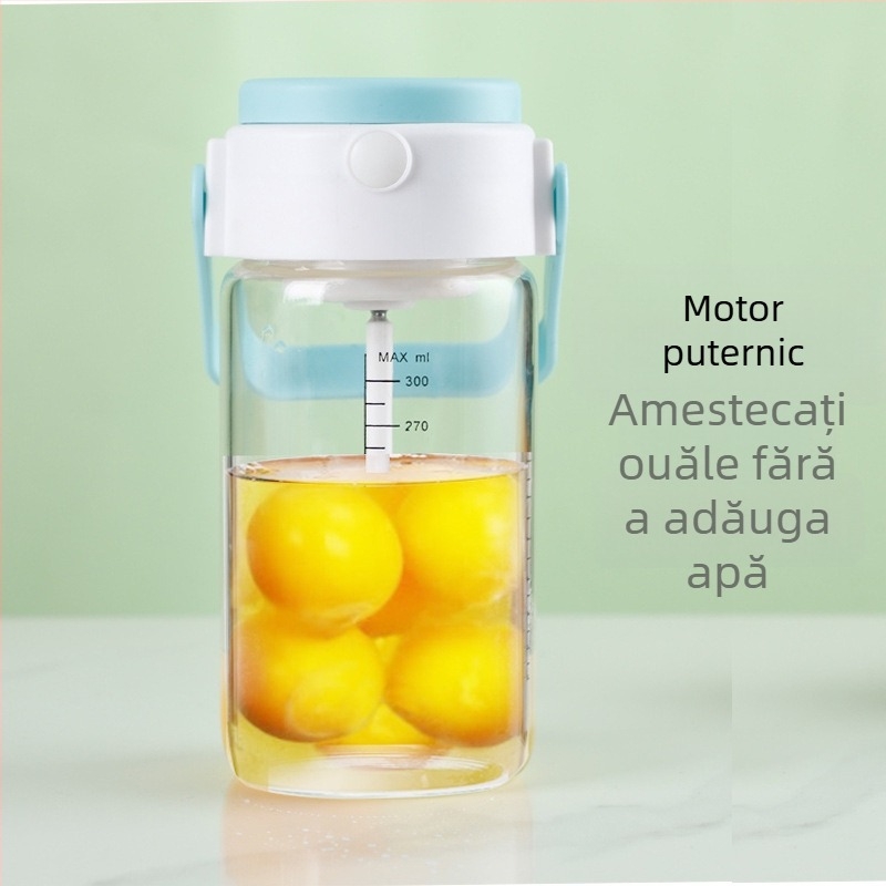 Ceașcă automată de amestec reîncărcabilă – shaker din sticlă portabil pentru milkshake și pudră de proteine, fitness