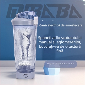 Cană automată de amestecat pentru cafea și shake-uri proteice, shaker electric, portabil, încărcare magnetică