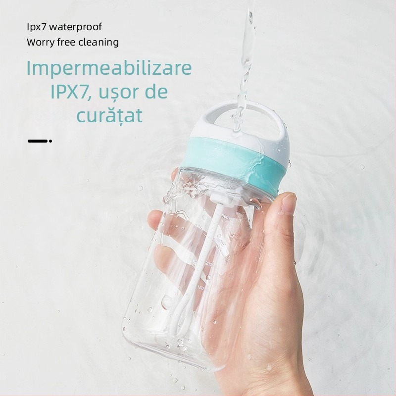 Cupă automată de amestecare și shaker, PP de calitate alimentară, pentru pudră de proteine, pudră de înlocuire a meselor și pudră de lapte