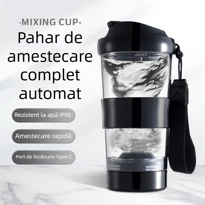 Cană electrică de amestec cu capacitate mare, complet automată, cu scară – shaker pentru pudră de cafea
