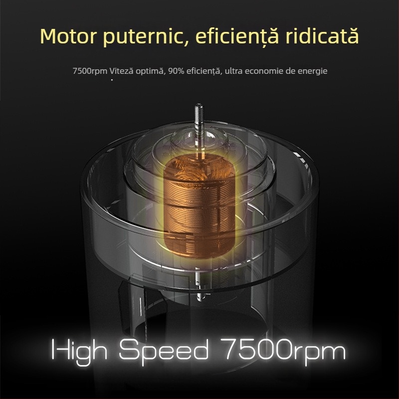 Cupa shaker electric portabilă, reîncărcabilă, detașabilă pentru shake-uri cu proteine – amestecare complet automată