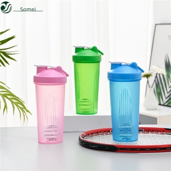 Shaker de proteine cu scară de 600 ml – recipient din plastic pentru smoothie și fitness