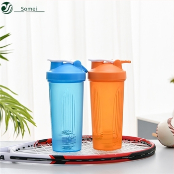 Shaker de proteine cu scară de 600 ml – recipient din plastic pentru smoothie și fitness