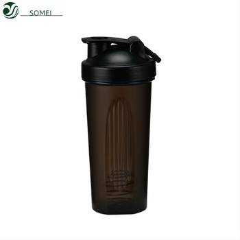Shaker de proteine cu scară de 600 ml – recipient din plastic pentru smoothie și fitness