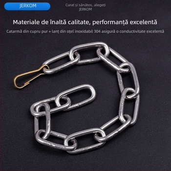 Lanț de împământare anti-static – oțel inoxidabil, lanț conductiv pentru echipamente