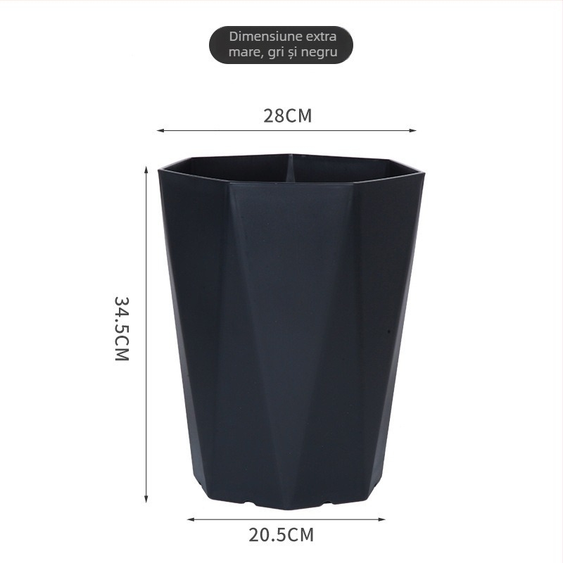Ghiveci din rășină, formă diamant, stil european, minimalist, pentru sufragerie sau birou, potrivit pentru plante verzi mari