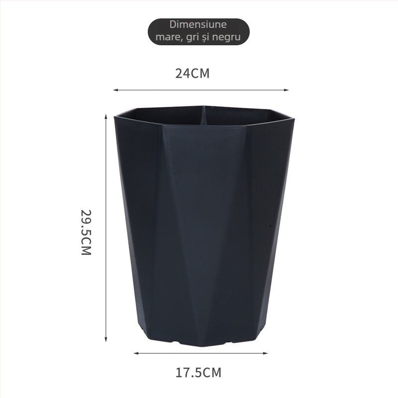 Ghiveci din rășină, formă diamant, stil european, minimalist, pentru sufragerie sau birou, potrivit pentru plante verzi mari