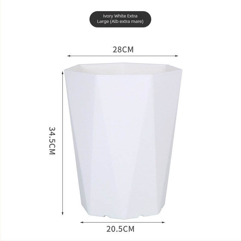 Ghiveci din rășină, formă diamant, stil european, minimalist, pentru sufragerie sau birou, potrivit pentru plante verzi mari