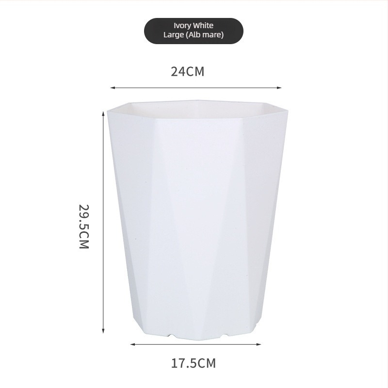 Ghiveci din rășină, formă diamant, stil european, minimalist, pentru sufragerie sau birou, potrivit pentru plante verzi mari