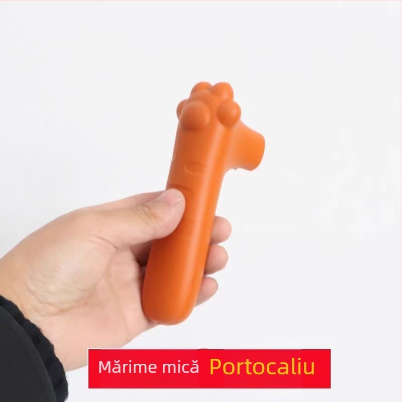 Protector pentru mânerul ușii cu design labă de pisică, silicon anti-derapant, anti-static, plăcuță de susținere pe perete în spatele ușii