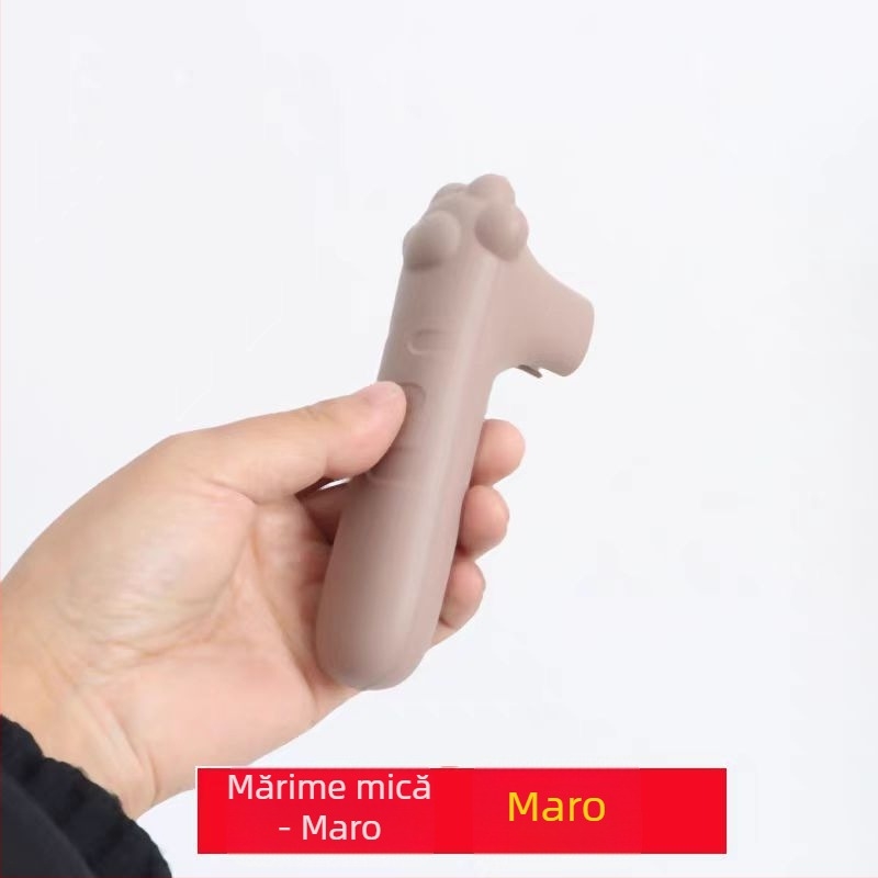 Protector pentru mânerul ușii cu design labă de pisică, silicon anti-derapant, anti-static, plăcuță de susținere pe perete în spatele ușii