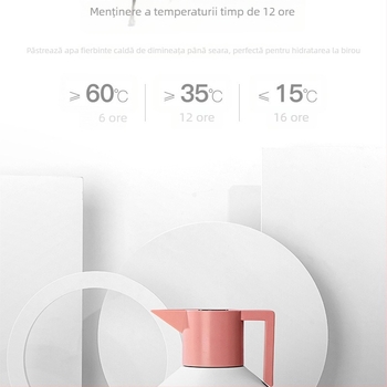 Termos geometric din oțel inoxidabil 304, cu pereți dubli, stil Nordic, logo personalizat, cadou pentru casă și afaceri.