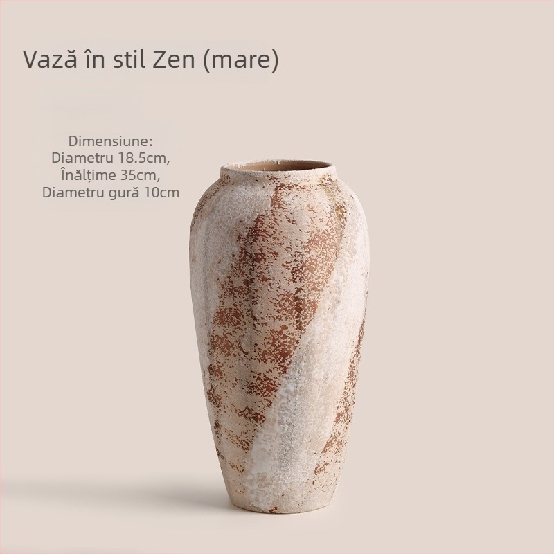 Beihanmei vază vintage din porțelan, farmec Wabi-Sabi pentru decorul casei