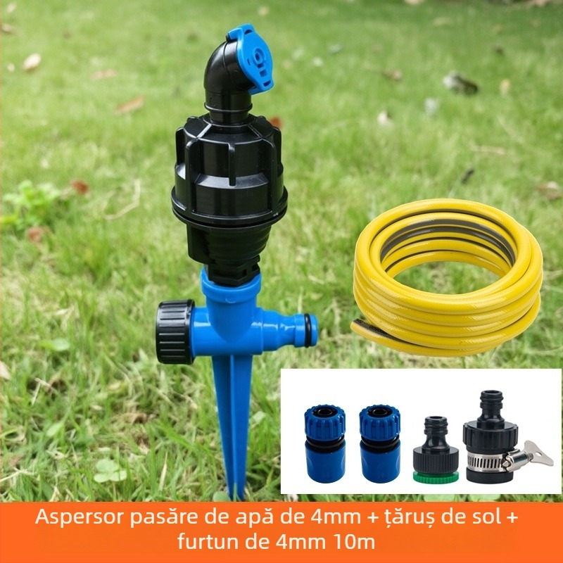 Cap de irigare pentru grădină, rotire automată la 360°, pentru gazon și grădină, economie de apă