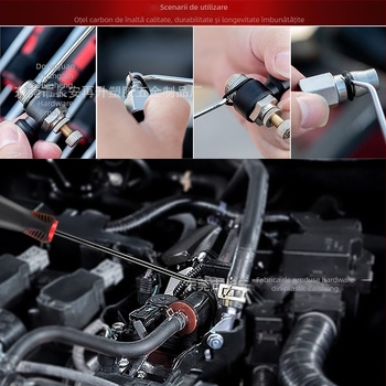 Set de 10 unelte auto, cu cârlig pentru etanșări de ulei, pentru demontarea echipamentelor mecanice, extragerea garniturilor