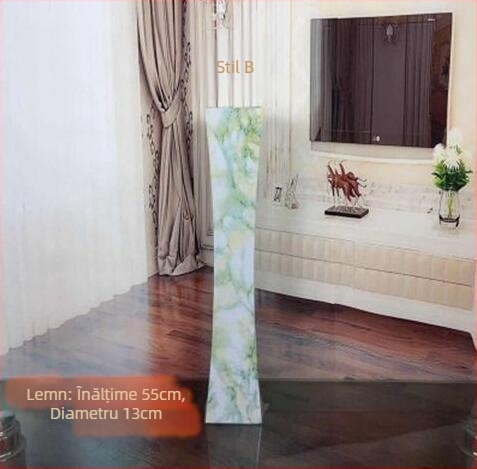 Vază din lemn pentru podea, sufragerie și hol — vază decorativă elegantă pentru casă, recuzită pentru nuntă și fotografiere