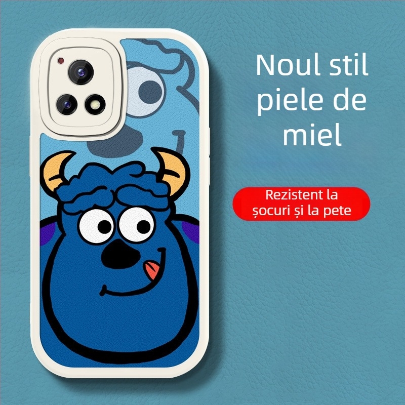 Husă Vivo Y55s, compatibilă cu Y53s și Y52s, din silicon, anti-cădere, design drăguț, unisex