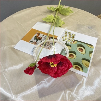 Macii artificial mari – flori de satin pentru aranjamente de nuntă, decor, recuzită pentru fotografie și artă florală pentru casă