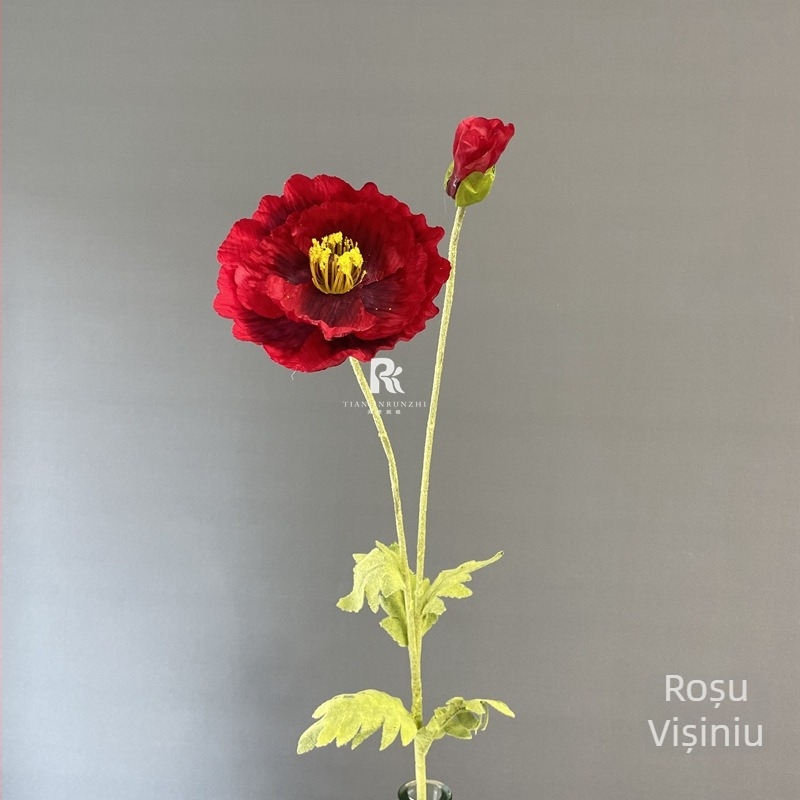Macii artificial mari – flori de satin pentru aranjamente de nuntă, decor, recuzită pentru fotografie și artă florală pentru casă