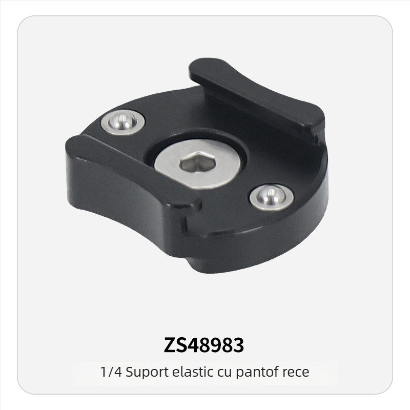 Adaptor microfon cu suport rotativ amortizat 360° – aliaj de aluminiu, filet 1/4"