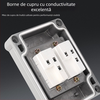Intrerupător de perete anti-explozii, 220V/380V, montaj pe suprafață, întrerupător rotativ cu siguranță, industrial impermeabil