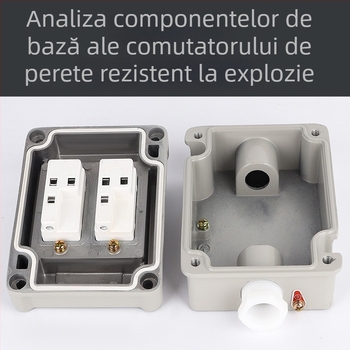 Intrerupător de perete anti-explozii, 220V/380V, montaj pe suprafață, întrerupător rotativ cu siguranță, industrial impermeabil