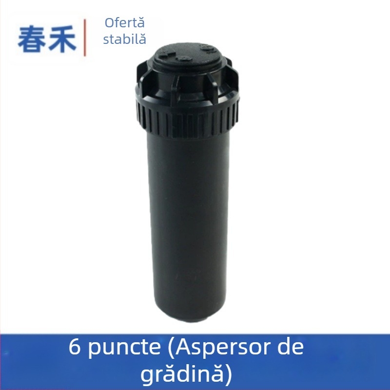 Cap de irigare telescopic montat în pământ, cu rotație de 360° pentru gazon, irigații de stadioane, amenajări peisagistice și întreținerea infrastructurii (poduri și drumuri) – 46 de puncte