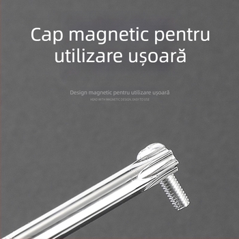 Set șurubelnițe Torx cu tijă extinsă de 40 cm, dimensiuni T5-T30, cu găuri și fără găuri