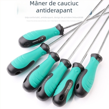 Set șurubelnițe Torx cu tijă extinsă de 40 cm, dimensiuni T5-T30, cu găuri și fără găuri