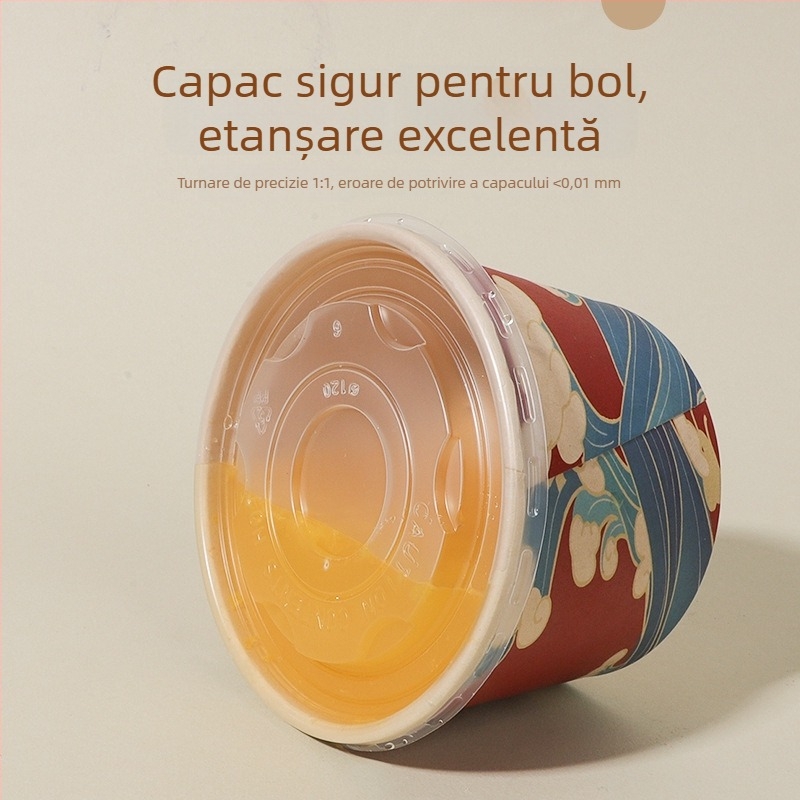 Boluri din hârtie de unică folosință, set 50 de bucăți, de calitate alimentară, îngroșate, pentru servire