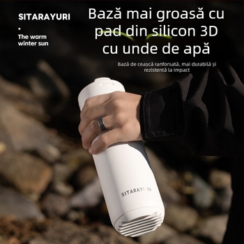 Cană izolată din oțel inoxidabil 304, pentru exterior, design minimalist, capac rotativ
