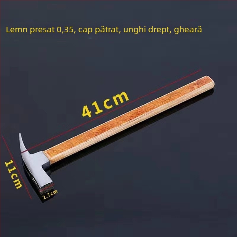 Ciocan cu gheară, mâner din lemn – ciocan multifuncțional pentru cuie și tâmplă