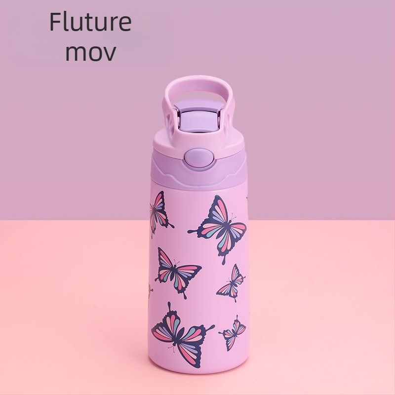 Space Flask din oțel inoxidabil 304 pentru femei – termos de exterior portabil, cu mâner