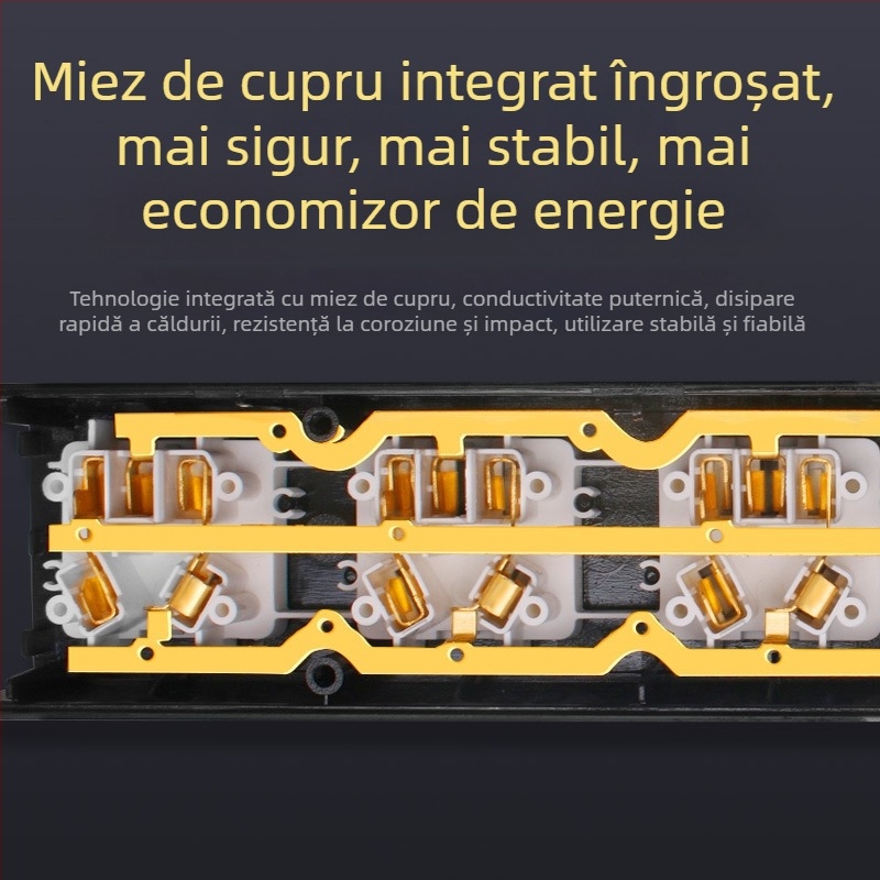 PDU pentru dulapuri și camere server, prize multiple, protecție la supratensiune și suprasarcină