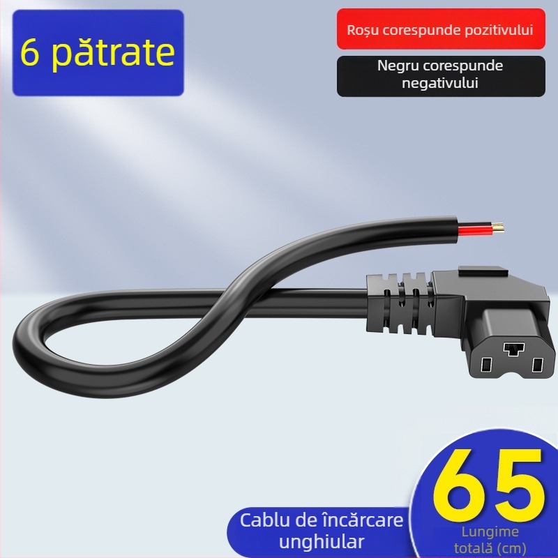 Port de încărcare pentru vehicul electric, interfață baterie litiu, cablu de alimentare, conectori masculin și feminin, adaptor de încărcare baterie