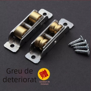 Roata inferioară mică pentru uși glisante și șine de geam, aliaj de aluminiu