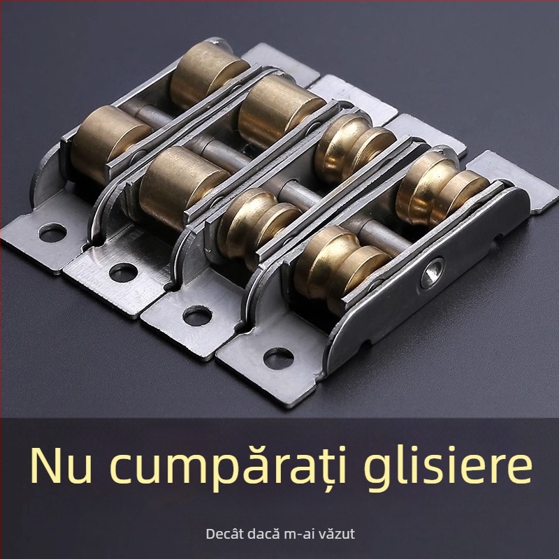 Roata inferioară mică pentru uși glisante și șine de geam, aliaj de aluminiu