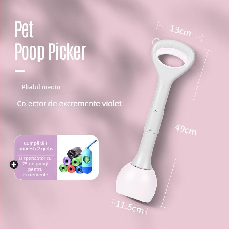 Colector de fecale pentru câini – instrument portabil pentru plimbări
