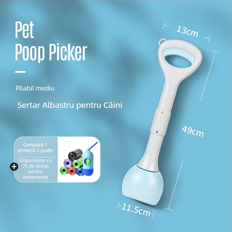 Colector de fecale pentru câini – instrument portabil pentru plimbări